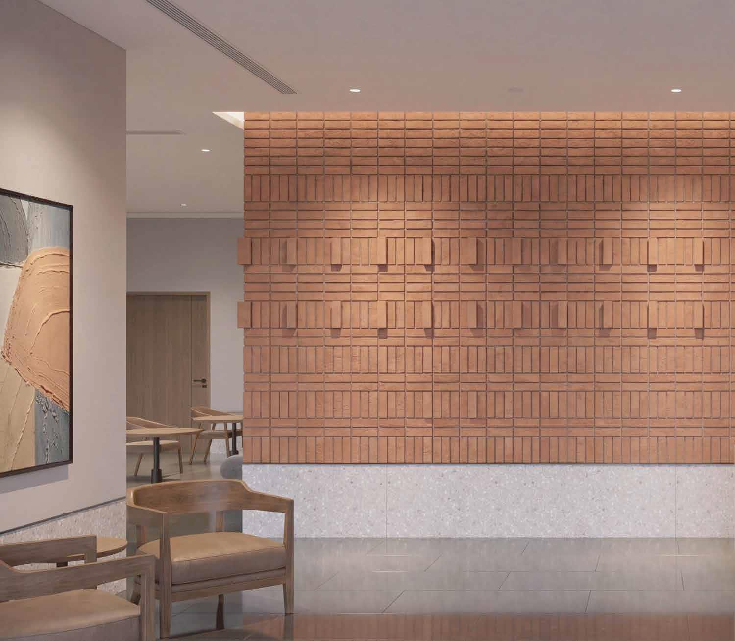 Lobby reception finish and arrival experience