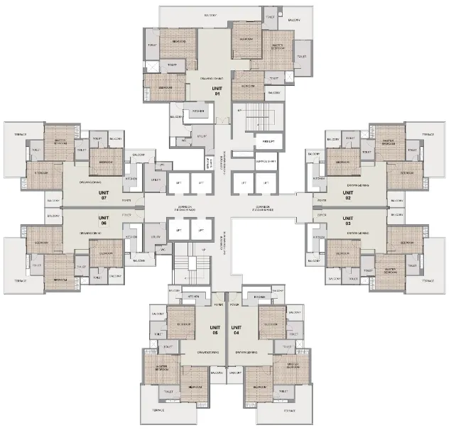 Subhadra tower floor plan
